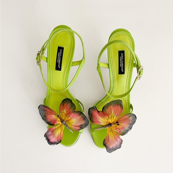 D&G Butterfly Appliqué Sandals. 🐛💚🩵🦋 - Picture 2 of 4